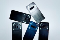 A série pictur3ed Nothing Phone (3a) é oferecida nas cores cinza, preto, branco e azul