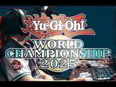 O banner do Yu-Gi-Oh! World Championship! 2025 é mostrado (Fonte da imagem: captura de tela, canal Yu-Gi-Oh! OCG no YouTube)