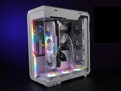 PC desktop para jogos da AMD com Ryzen 7 9800X3D e Radeon RX 7900 XTX, usado para testes de jogos no SteamOS e no Windows 11. (Fonte da imagem: ETA Prime via YouTube)