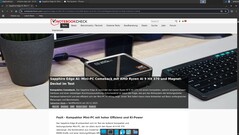 A navegação na Web funciona, mas o UNO Q é executado imediatamente quando está totalmente carregado (fonte da imagem: Notebookcheck)