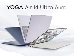 O Yoga Air 14 Ultra Aura vem em várias opções de cores.