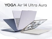 O Yoga Air 14 Ultra Aura vem em várias opções de cores.