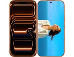 iPhone 17 Pro (esquerda) ao lado do Honor 600 (direita).