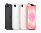 Enquanto o iPhone 16e só vem em preto e branco, a Apple está oferecendo o iPhone 17e em uma cor rosa claro adicional.