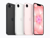 Enquanto o iPhone 16e só vem em preto e branco, a Apple está oferecendo o iPhone 17e em uma cor rosa claro adicional.