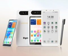 O Bigme HiBreak Dual 3 possui uma tela pequena e removível.