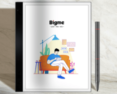O Bigme inkNote Color+ ostenta um display Kaleido 3 color E Ink, que promete cores mais vivas e saturadas. (Imagem via Bigme)