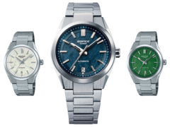 Os relógios mecânicos Casio Edifice EFK-100 serão lançados em três cores - branco ártico, azul oceano e verde profundo. (Fonte da imagem: Casioblog)