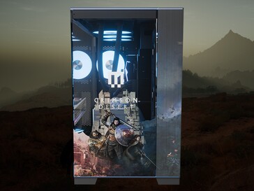 Maingear Crimson Desert Limited Edition Frente do PC mostrada