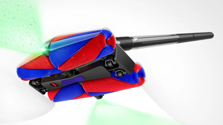 A cabeça da escova do Dyson PencilVac tem quatro Fluffycones. (Fonte da imagem: Dyson)