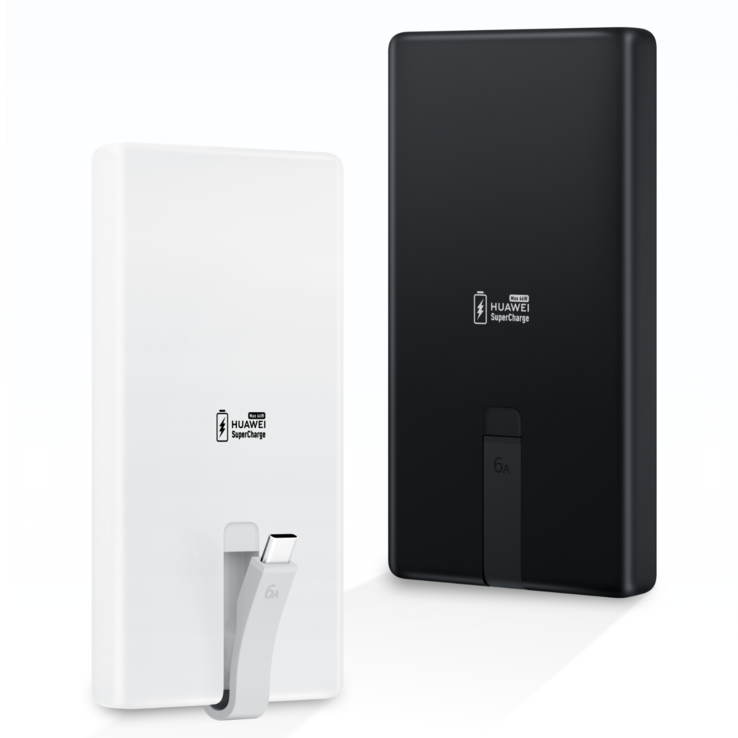 O Huawei All-in-One Power Bank com cabo embutido (66W 12000 mAh). (Fonte da imagem: Huawei)