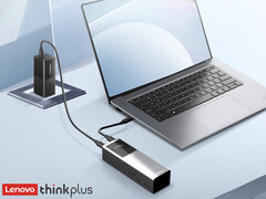 O banco de energia ThinkPlus de 125 W custa cerca de US$ 32 na China. Na foto: uma imagem promocional do carregador portátil. (Fonte da imagem: Lenovo)