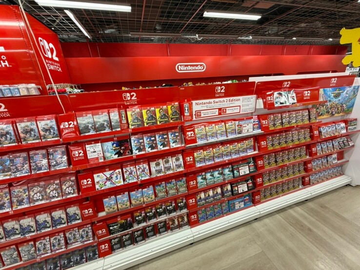 Jogos do Nintendo Switch 2 no varejista japonês (Fonte da imagem: conta Nintendeal X)