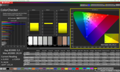 Calman ColorChecker antes da calibração