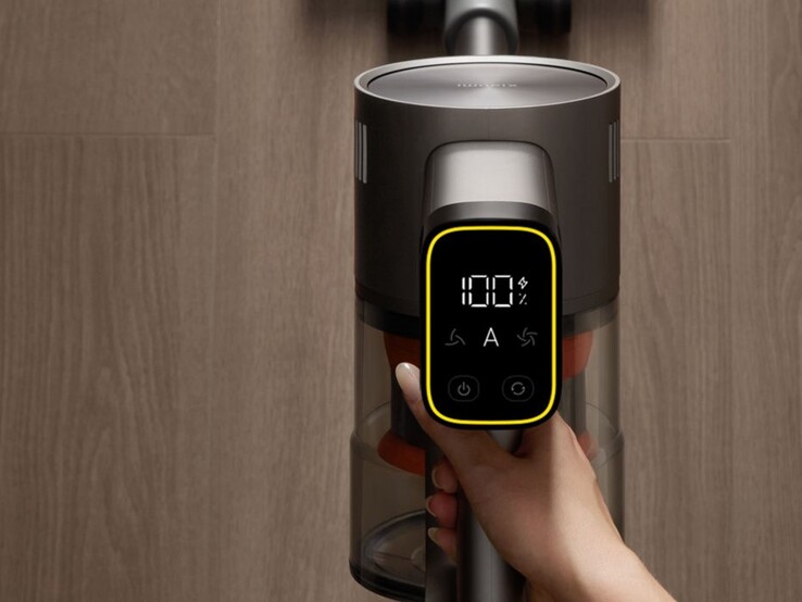 O aspirador de pó Xiaomi G30 Max tem um display digital. (Fonte da imagem: Xiaomi)