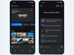 Interface do aplicativo Meta AI mostrando óculos inteligentes Ray-Ban conectados em 