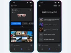 Interface do aplicativo Meta AI mostrando óculos inteligentes Ray-Ban conectados em &quot;Devices&quot; (Dispositivos) e prompts criativos de IA, como geração de imagens, vídeos e interpretação de sonhos. (Fonte da imagem: Meta)