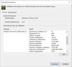 Informações sobre o sistema Nvidia