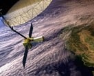 Uma imagem conceitual do satélite NISAR em órbita sobre a Califórnia (Fonte da imagem: NASA e JPL-Caltech; cortada)