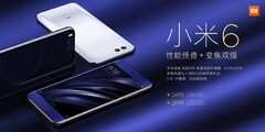 O Xiaomi Mi 6: ainda ali pendurado. (Fonte: Weibo)