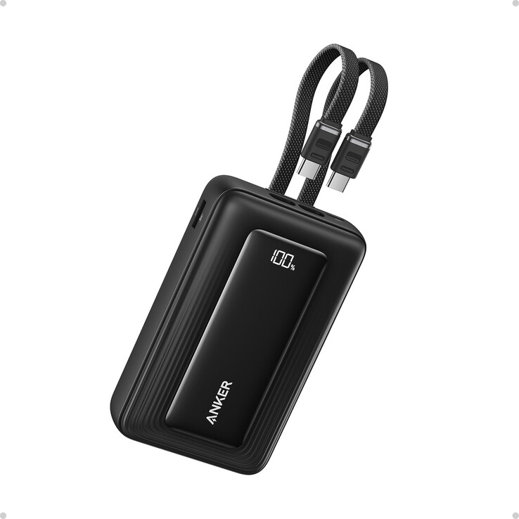 O Anker Zolo Power Bank (20K, 45W, cabos USB-C duplos integrados). (Fonte da imagem: Anker)