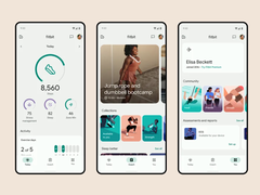 A Fitbit parece estar trabalhando em um novo design para seu aplicativo (versão atual na foto). (Fonte da imagem: Fitbit)