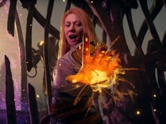 Banner de God of War com Laufey exibido