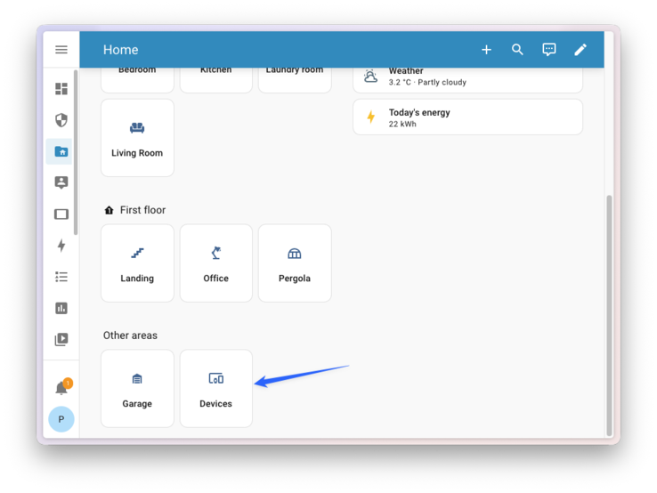 Há uma nova página de Dispositivos com o Home Assistant 2026.1. (Fonte da imagem: Home Assistant)