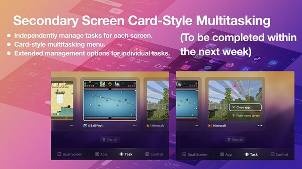 Multitarefa no Ayaneo Pocket DS. (Fonte da imagem: Ayaneo)