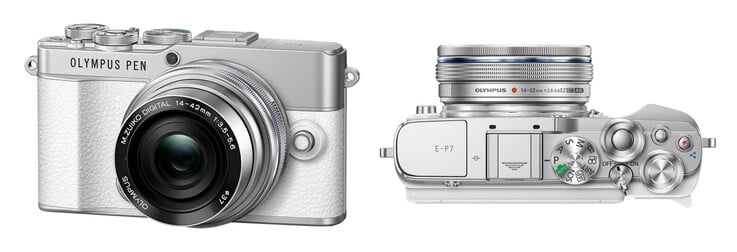 Diz-se que o design da nova OM System Pen-F se assemelha bastante à Olympus Pen E-P7 mostrada aqui.