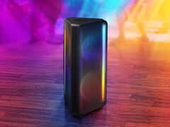 A Samsung Sound Tower MX-ST45B é um alto-falante Bluetooth portátil e à prova d&#039;água. (Fonte de imagem: Samsung)