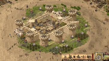 Na imagem: Uma captura de tela do jogo “Stronghold Crusader: Definitive Edition”.