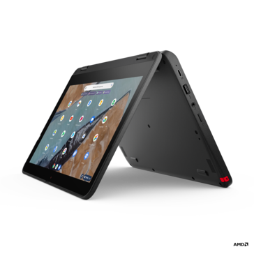 A Lenovo 300e Chromebook Gen 3, alimentada pela AMD.