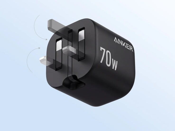 A versão britânica do carregador Anker Zolo (70 W, 4 portas)