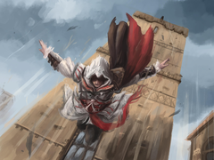 O jogo Assassin&#039;s Creed, agora cancelado, tinha o codinome &quot;Project Scarlet&quot;. Na foto - arte de fã de Ezio Auditore da série AC. (Fonte da imagem: u/artofani via r/IndianGaming)