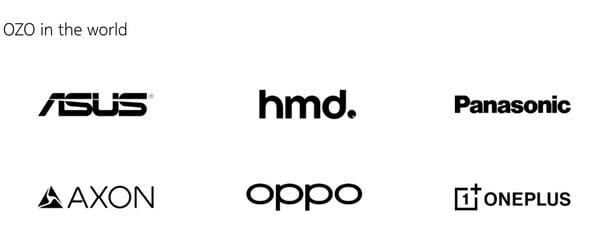 Asus, HMD, Oppo e OnePlus estão entre as marcas que lançaram aparelhos com a tecnologia OZO Audio da Nokia. (Fonte da imagem: Nokia)