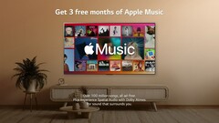 As TVs da LG têm uma versão de avaliação gratuita do Apple Music. (Fonte: LG)