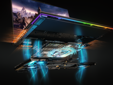 Hardware de resfriamento do Lenovo Legion 9i (imagem via Lenovo)