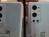 O OnePlus 9 e OnePlus 9 Pro terão baterias de 4.500 mAh, da esquerda para a direita. (Fonte de imagem: Dave Lee)
