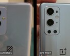 O OnePlus 9 e OnePlus 9 Pro terão baterias de 4.500 mAh, da esquerda para a direita. (Fonte de imagem: Dave Lee)