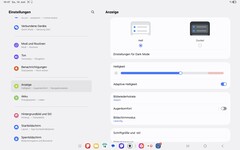 Página de configurações