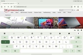 Honor MagicPad3: Teclado em paisagem