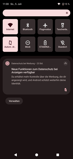 Análise do Sony Xperia 1 VIII: Interface do usuário do Android