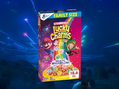 O cereal Super Mario Galaxy Movie é exibido
