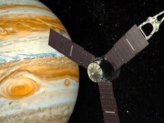 Ilustração de um artista de uma sonda espacial próxima a Júpiter. (Fonte da imagem: Andrew-Art - Pixabay)