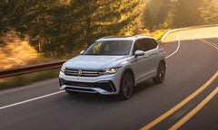 Alguns ventiladores de SUV compactos ficarão aliviados por não se esperar que o VW Tiguan elétrico pareça radicalmente diferente de seu irmão a gás (Imagem: Volkswagen)