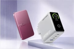 O carregador portátil Vention Série H de 5.000 mAh e o carregador Dash Pro de 140 W com tecnologia GaN