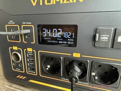 O visor do Jump 2200 mostra todas as informações essenciais.