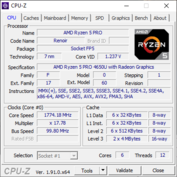 Informações do sistema - CPU-Z CPU