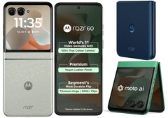 O telefone flip Razr 60 da Motorola possui um processador MediaTek Dimensity 7400X (Fonte da imagem: Motorola)